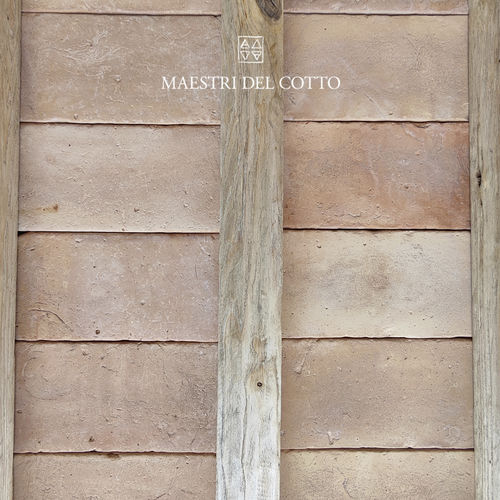 Terrakotta-Abmauerungselement - COTTO CHIARO UMBRO VISSUTO - MAESTRI DEL COTTO - handgefertigter