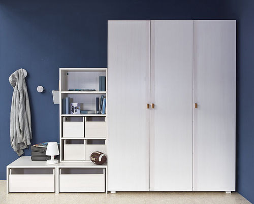 Moderner Kleiderschrank - DE BREUYN - Massivholz / Buche / mit Schwingtür