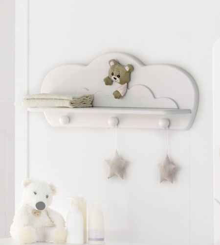 Wandmontiertes Regal - ABBRACCI - Baby Expert - modern / Holz / für Kinder