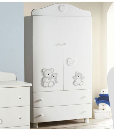 Moderner Kleiderschrank - ORSETTO - Baby Expert - Holz / mit Schwingtür / für Kinder