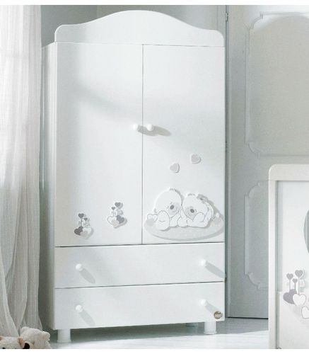 Moderner Kleiderschrank - SOGNO - Baby Expert - Holz / mit Schwingtür / für Kinder