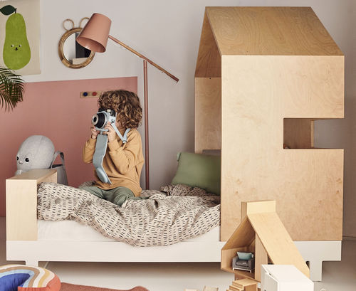 Spielbett - ROOF - KUTIKAI - Einpersonen / modern / für Kinder (Unisex)