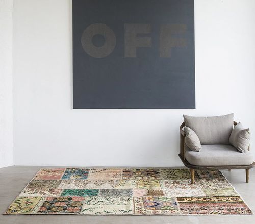 Moderner Teppich - VINTAGE - Massimo Copenhagen - Patchwork / rechteckig / handgeknüpft