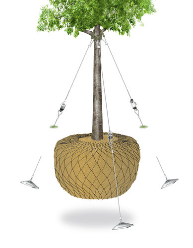 Verankerungssystem für Bäume / zum Aufstellen - G0 / G1 / G2 / G3 - Platipus Anchors Limited - mit Kabel / Verankerung