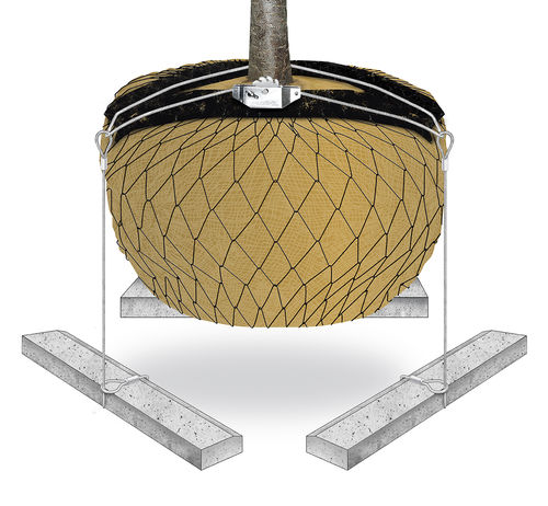 Verankerungssystem für Bäume / Betonschwelle - RF1RDMP / RF2RDMP / RF3RDMP - Platipus Anchors Limited - Mit Abstützung / für Untergrund