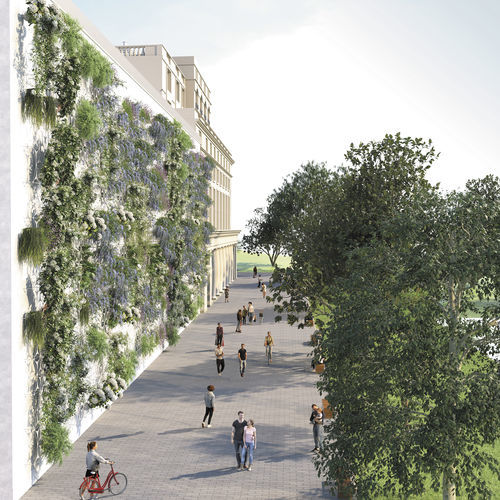 Modulare Platten Wandbegrünung - XLARGE FACADE SYSTEMS - Green Urban Life GmbH - natürlich / für Fassaden / Modularbaustrukturen