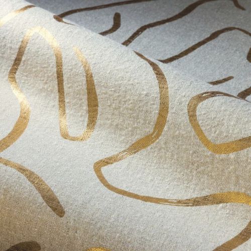 Innenwandverkleidung - GOLD WALL  - MISSIA - Leinen / Viskose / Polyamid