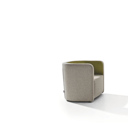 Moderner Sessel - PEOPLE&SOUND - Milani - Stoff / braun / für Gewerbegebrauch
