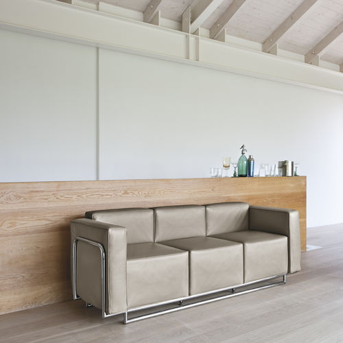Modernes Sofa - COCKTAIL - Milani - Leder / Contract