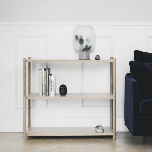 Modernes Regal - SCEENE   - Gejst - Eiche / mit Stauraum / schwarz