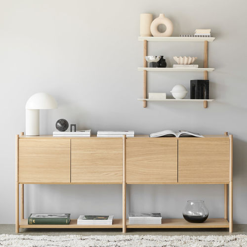 Modernes Sideboard - SCEENE  - Gejst - Eiche / mit Regal / modular