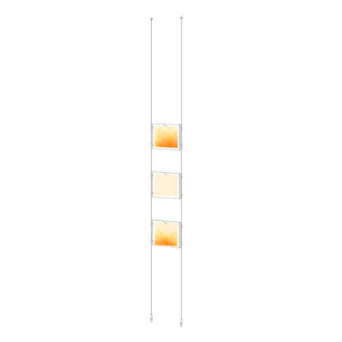 Hängendes Schild - ASC05-BL3L - UDIZINE.com - Edelstahl / Acryl / doppelseitig