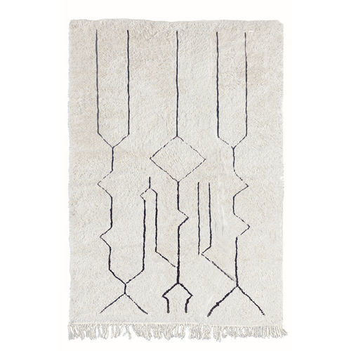 Moderner Teppich - Sebou - AFK Living - mit geometrischen Motiven / Wolle / rechteckig