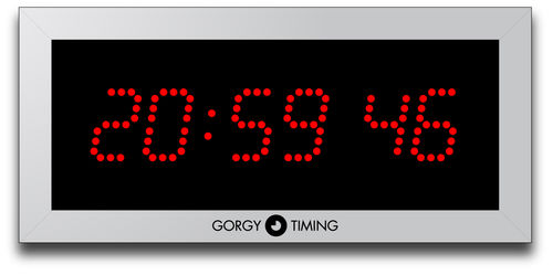 Moderne Uhr - LEDI® 5.S - Gorgy Timing - wandmontiert / digital / Aluminium