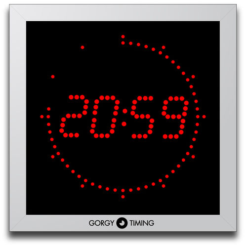 Moderne Uhr - LEDI® 5.60 - Gorgy Timing - wandmontiert / digital / für Büro