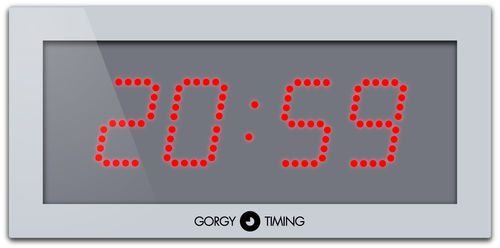 Moderne Uhr - LEDI® 7 - Gorgy Timing - wandmontiert / digital / Aluminium