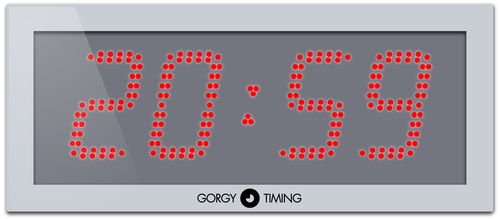 Moderne Uhr - LEDI® 12 - Gorgy Timing - wandmontiert / digital / Aluminium