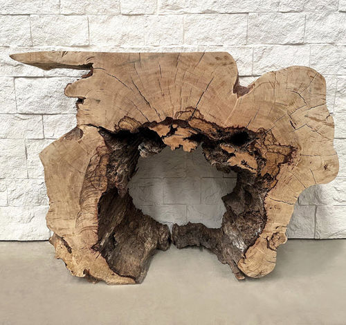 Konsolentisch / originelles Design - LYON - ARRELART - Massivholz / Aus Tropenholz / Gestell aus Massivholz
