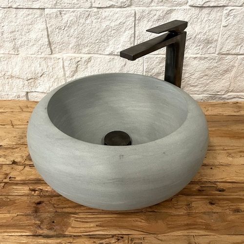 Aufsatzwaschbecken - AQUA - ARRELART - Stein / individuell gestaltbar / nach Maß