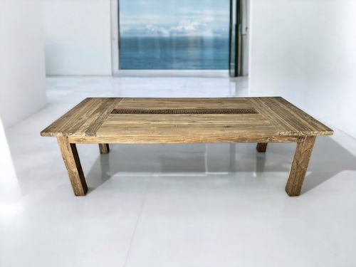 Moderner Esstisch - MALLORCA - ARRELART - Teakholz / Gestell aus Teakholz / rechteckig