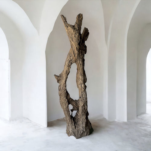 Teakholz-Skulptur - NASSAU - ARRELART - für Außenbereich / bodenstehend / für Hotels