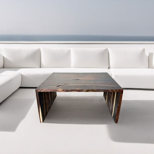 Moderner Couchtisch - PALMA - ARRELART - Rosenholz / Gestell aus Rosenholz / rechteckig