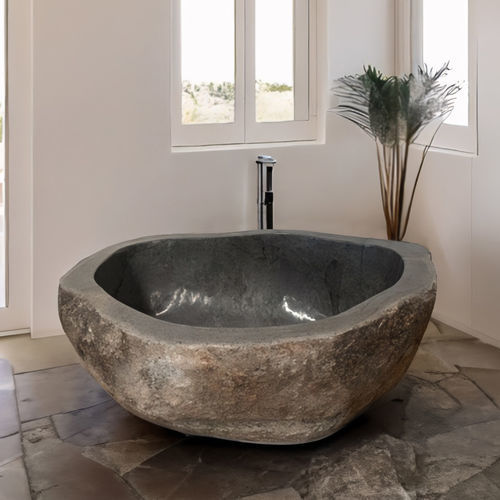 Freistehende Badewanne - BANY5 - ARRELART - für Wohnungen / Naturstein / modern