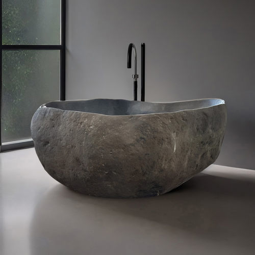 Freistehende Badewanne - MANACOR - ARRELART - für Wohnungen / Stein / originelles Design