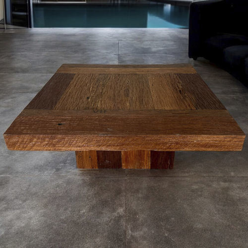 Moderner Couchtisch - AFRA - ARRELART - Massivholz / Gestell aus Massivholz / rechteckig
