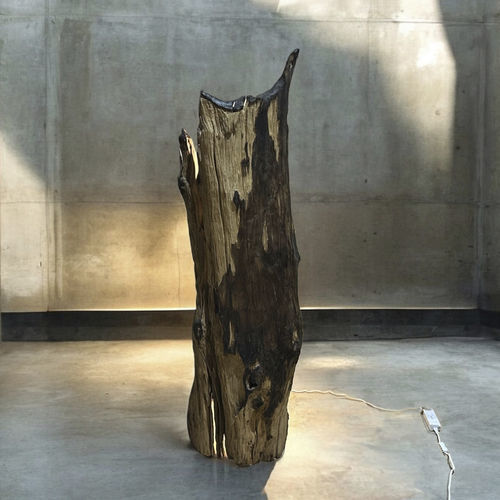Stehleuchte - JAKARTA - ARRELART - Teakholz / lackiertes Holz / modern