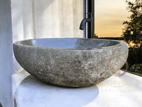 Aufsatzwaschbecken - LAURENT - ARRELART - Riverstone® / nach Maß / individuell gestaltbar