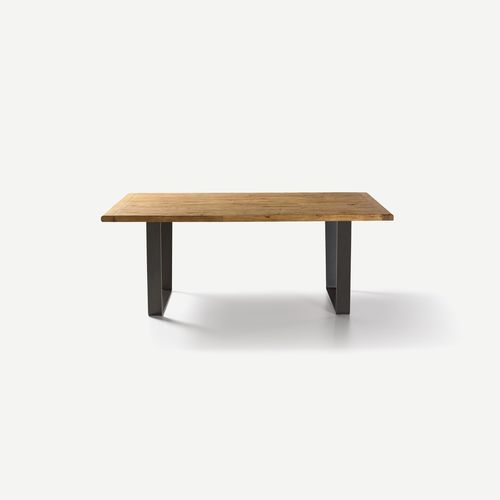 Moderner Tisch - Cocoon - Nature Design - Eiche / Gestell aus Metall / rechteckig