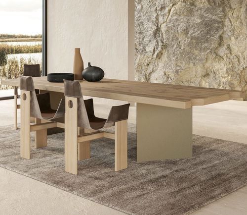 Moderner Tisch - Harvest - Nature Design - Eiche / Gestell aus Metall / rechteckig
