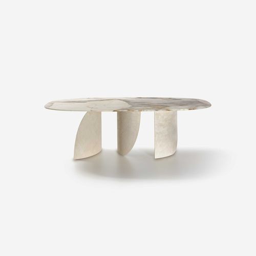Moderner Tisch - Sail - Nature Design - Eiche / Keramik / Marmor