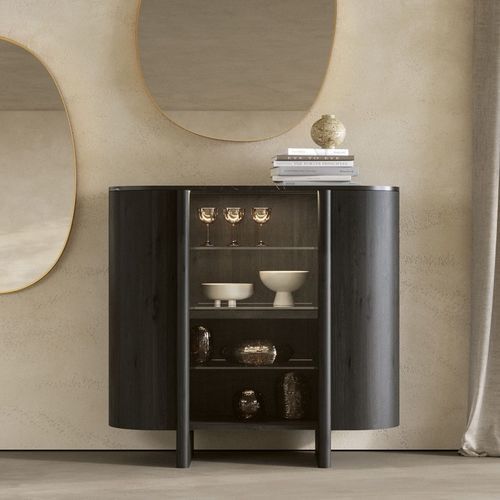 Modernes Sideboard - Dusk - Nature Design - Eiche / Massivholz / amerikanischer Nussbaum