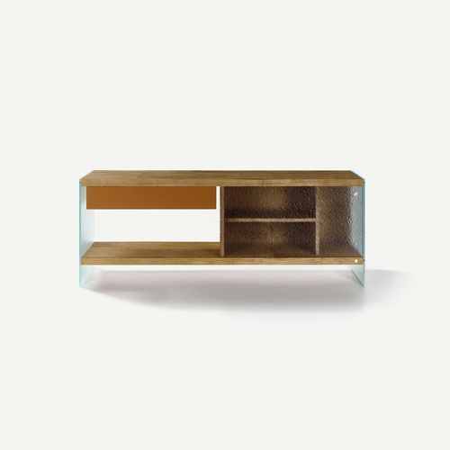 Modernes Sideboard - River - Nature Design - Eiche / Massivholz / amerikanischer Nussbaum