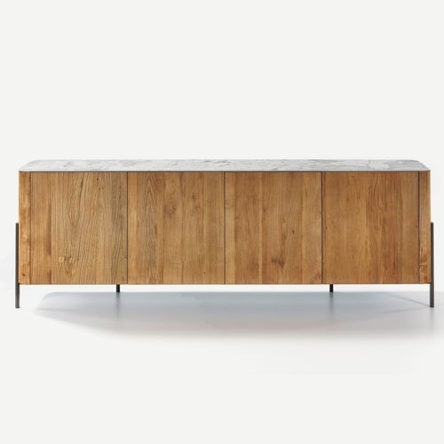 Modernes Sideboard - Shell - Nature Design - Eiche / amerikanischer Nussbaum / Natureiche