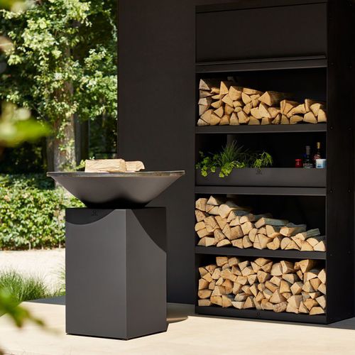 Garten-Feuerstelle / Holz - OCB - OFYR France - Cortenstahl / lackierter Stahl / rund