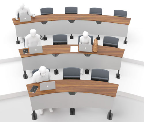 Moderner Stuhl - HORSESHOE - FERCO SEATING SYSTEMS M SDN BHD - für den Innenraum / Stoff / Gestell aus Metall