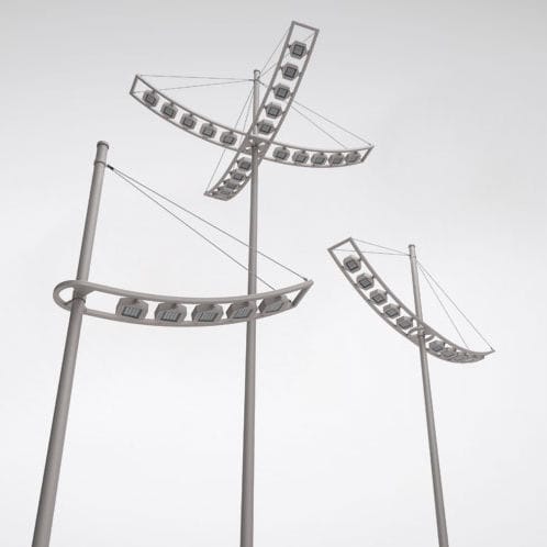 Lichtmast - ESA ARCO - Ghisamestieri - Stahl