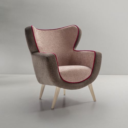 Moderner Sessel - CHERRY - Raga - Stoff / Leder / Kunstleder