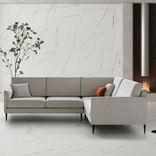 Modernes Sofa - YUPPIE - Raga - Stoff / Kunstleder / mit abnehmbarem Kissen