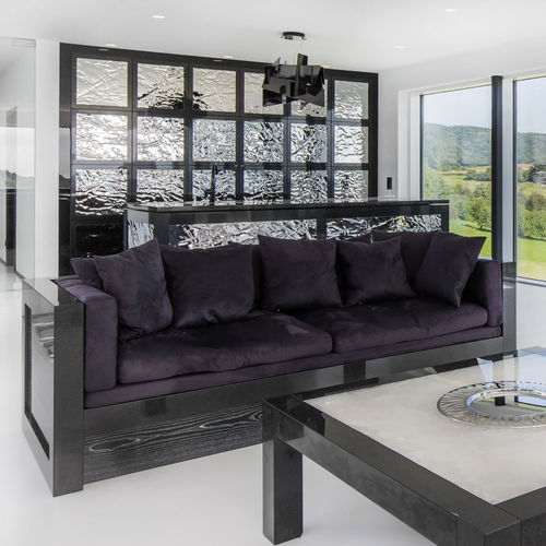Modernes Sofa - Luis Design - Stoff / Leder / maßgefertigt