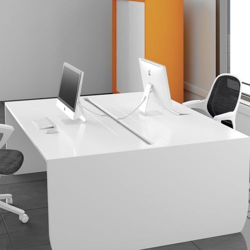 Schreibtisch für Open Space - FERCIA - auf Rollen / für 2 Personen / modern