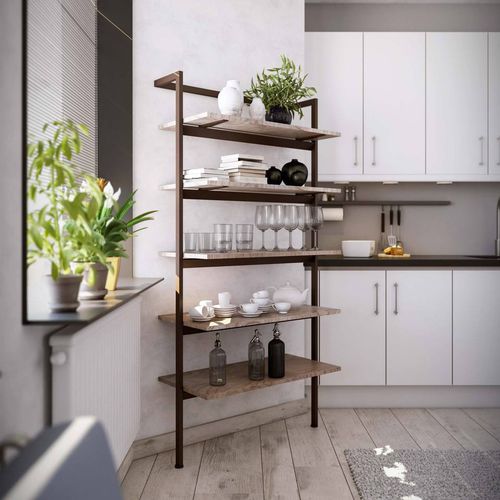 Wandmontiertes Regal - DAMA L - Damiano Latini srl - modern / Aluminium / für Wohnzimmer