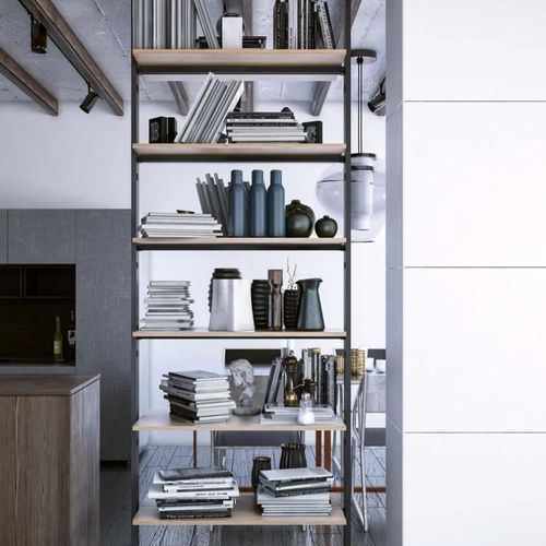 Modul-Bücherregal - VERTICAL LINE - Damiano Latini srl - Trennwand / modern / Metall