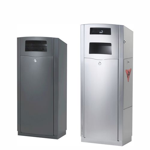 Park-Abfallbehälter - VENTURA 60L : 8600-XXXX - ROBI AG - System / wandmontiert / hängend