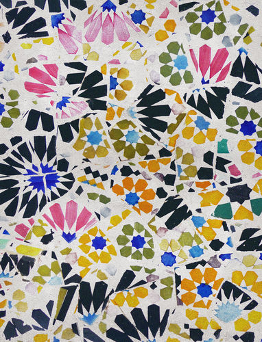 Moderner Teppich - GAUDI - Rug's Society - Blumenmotive / Wolle / Seide