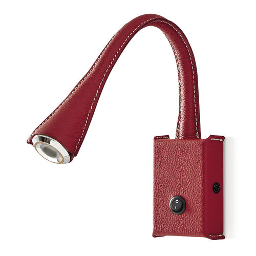 Wandleuchte / originelles Design - 955A-L0102A-07 - Novolux Lighting - für den Innenraum / Stahl / Leder