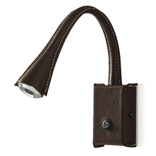 Wandleuchte / originelles Design - 955A-L0102A-14 - Novolux Lighting - für den Innenraum / Stahl / Leder
